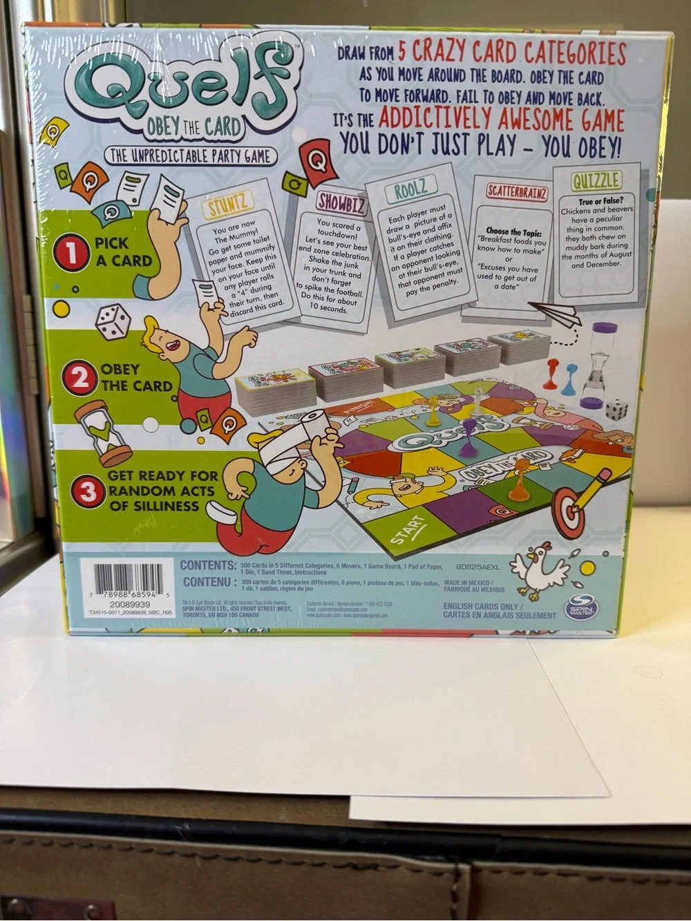 Quelf Obey the Card Party Game - Colorful